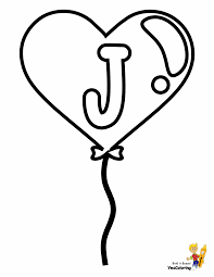 This coloring page of a jaguar makes a great activity. Easy Coloring Pages Free Alphabets 39 Balloon Hearts Abcs 123s