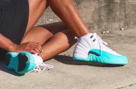 Black And Turquoise Jordans 12 Are You Copping The Air Jordan 12 Gs Light Aqua Kicksonfire Com Air Jordans Jordan Aqua Newest Jordans