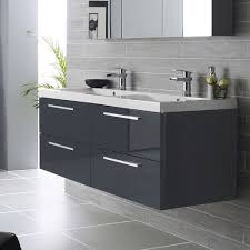 Black Bathroom Cabinets And Storage Units Choose The Bathroom Storage Cabinet 5 Easy Steps That Will Never Fail You Wallmountedbathr Grey Bathroom Vanity Double Basin Vanity Unit Bathroom Sink Units