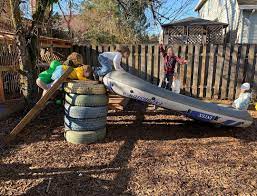 Have an activity schedule where you play several outdoor activities in a week to nurture every skill and milestone of the toddler. Risky Play Is Key For Children Developing Problem Solving Skills Outdoor Learning Spaces Outdoor Learning Social Development