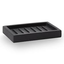 Porte Savon Rectangulaire Noir Moon Aquanova