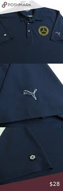2xl Blue Puma Dry Cell Golf Mens Db Poly 38w Polo Navy Blue Puma Dry Cell Golf Brand Mens Polo Shirt Embroidered Brand Logo Stretchy Blue Pumas Men Polo