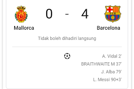 Jadwal, hasil pertandingan, klasemen, berita dan foto. Hasil Pertandingan Laliga Spanyol Barcelona Pesta Gol Di Kandang Mallorca