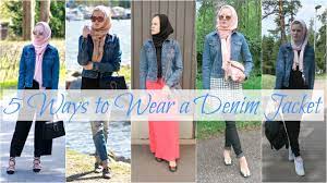This is my very first outfits lookbook and i'm so excited to show you guys more! 5 Ways To Wear A Denim Jacket Youtube