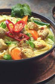 Simple Thai Noodle Soup With Quorn Meatless Pieces Recipe Quorn Recipes Quorn Soup Recipes