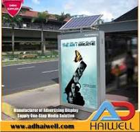 Solar Powered Street Advertising Scrolling Light Box