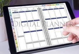 Digital Weekly Planner 2021 2022 Goodnotes Ipad Pro Vertical Etsy Digital Weekly Planner Digital Planner Planner