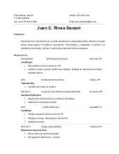 Descarga ejemplos de resume gratis y elabora el resumé adecuado para cada oferta de empleo. Resumes Ejemplos Verat