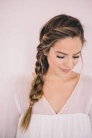 Smooth Side Braid Hairstyle For Wedding Day With Medium Length Hair In 2019 Photos A Braided Hairstyles For Wedding Braids For Long Hair Side Braid Hairstyles