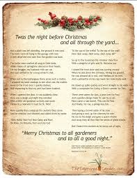 A special christmas message from his royal highness the prince of wales, patron of the whiteley homes trust. Twas The Night Before Christmas Gardener S Version The Captured Garden