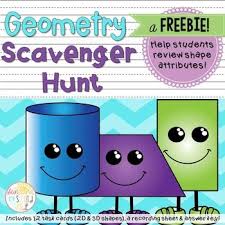 Geometry Scavenger Hunt Task Cards Geometry Activities Geometry Scavenger Hunt