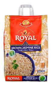 From glutenfreeslowcooking.com brown jasmine rice with dates and sliced almonds. Brown Jasmine Thai Hom Mali Rice Authentic Royal
