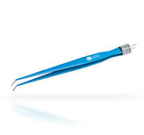 Pinça Bipolar Reta 14cm Ponta Curva 1mm