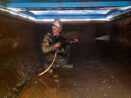 Confined Space Pressure Washing Oilfield Confined Space
