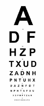 Example Of A Snellen Chart 6 Download Scientific Diagram