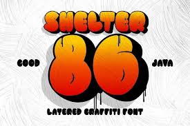 Shelter 86 Bold Graffiti Graffiti Font Retro Font Free Fonts For Designers
