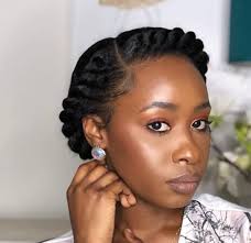 Double halo braid on natural hair. Halo Braid Black Hair Tribe