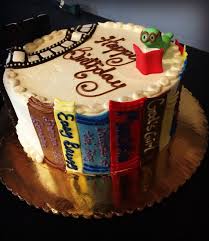 These birthday cakes work just as well for a relaxed afternoon tea as dolled up for a special occasion. Book Worm Birthday Cake Book Cakes Retirement Cakes Book Cake