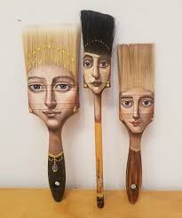 Удивительные портреты на неожиданных предметах художницы Alexandra Dillon:  Идеи и вдохновение в журнале Ярмарки Мастеров