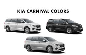 The kia carnival is also known as the kia sedona in. Kia Carnival Colors White Silver Black Gaadikey