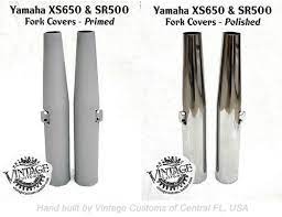 Polished Fork Covers Xs650 Brat Style Custom Motorcycle