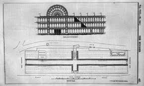 From wikimedia commons, the free media repository. Crystal Palace Hyde Park London Elevation Of Transept And Ground Plan Riba Pix