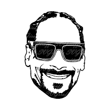 Black And White Vector Face Snoop Dogg Svg Dxf Png Pdf Jpg Eps Vector Files Snoop Face Etsy In 2020 Rapper Art Silhouette Clip Art Tupac Images