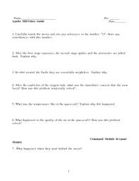 Apollo 13 Video Guide Ela Worksheets Teaching Middle School Science Apollo 13