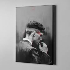 Bari Gallery تومي شيلبي مكسور لوحة كانفس لوحة فنية جدارية للمنزل Historical Figures Historical Fictional Characters