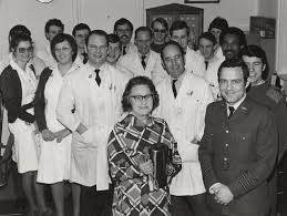 Just found this pic of the Dental Laboratory at RAF Uxbridge about 1972.  Farewell to Mrs Mo our cleaning lady.