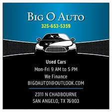 Search the san angelo area for cheap used cars. Big O Auto Home Facebook