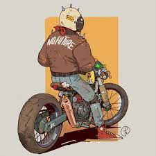 Pagina Inicial Twitter Bike Illustration Futuristic Art Bike Art