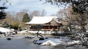 Snow Covered Shofuso Japanese House And Garden Fairmount Park Philadelphia Nhật Bản