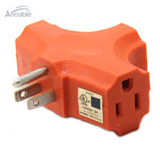 The ground prong—the part of your plug that goes into the round hole in your outlet—is primarily there for your safety. 3 Way Heavy Duty Grounded Triple Outlet Adapter T Shaped Wall Tap Ul Listed Orange Outlet Adapter Triple Outletadapter Outlet Aliexpress