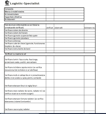 1 partea de montare : Fisa De Verificare Masina Logistic Specialist Blog