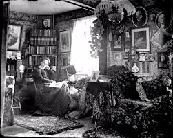 Moorside house is a former mill manager's house restored to its 1900s glory and set within the the national trust has restored the interiors to their 1900s appearance when the children's writer beatrix. Glass Negative 5x4 Lady At Study House Interior Early 1900 S A29 Antique Price Guide Details Page