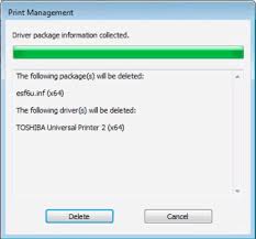 This driver is included in windows (inbox) and supports basic print functionalities *4: Solved Failed To Remove Printer Driver Package Due To Currently In Use Pupuweb