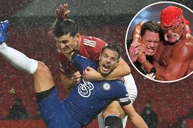 #muntot #mantot watching maguire pull down his own man 85 maybe not million #premierleague pic.twitter.com/edpjz0rdtd. Reminds Me Of Hulk Hogan Evra Compares Maguire Headlock On Azpilicueta To Wwe Legend Goal Com