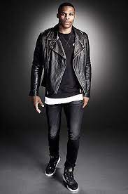 Men S Leather Moto Jacket Nba Fashion High Fashion Men Russell Westbrook Fashion