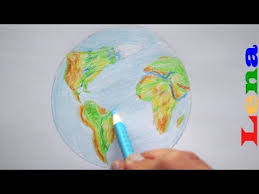 Erdkugel Zeichnen Erde Malen How To Draw Earth Planet Drawing Kak Narisovat Zemlyu Youtube