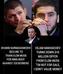 Khabib Nurmagomedov and Islam Makhachev do not want to train Elon Musk 😳 👀