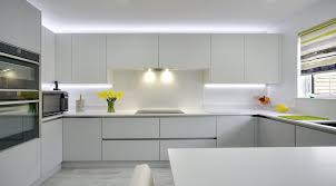 Welcome to our gallery of blue and white kitchens. Minimalist White Adornas Kitchens Interiors Bangor