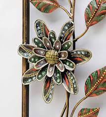 Buy Metal Flower Frame In Multicolour Wall Art By Padmavati Art Creations Online Floral Metal Art Metal Wall Art Home Decor Pepperfry Product Flower Frame Floral Wall Art Online Floral
