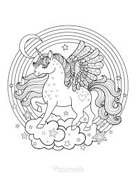 Unicorn rainbow coloring pages are a fun way for kids of all ages to develop creativity, focus, motor skills and color recognition. 390 Coloring Pages Unicorns Rainbows Ideas In 2021 Coloring Pages Unicorn Coloring Pages Coloring Books
