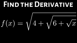 Check spelling or type a new query. Derivative With Nested Square Roots F X Sqrt 4 Sqrt 6 Sqrt X Square Roots Math Methods Math Videos