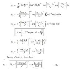 Carrier concentration and fermi level. Semiconducting Materials