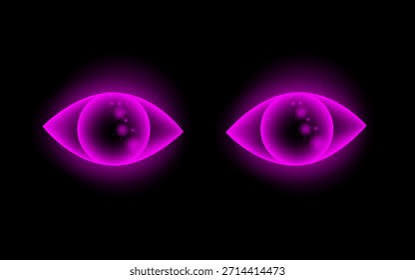 Purple Eyes Night Stock Vector (Royalty Free) 1060029299 | Shutterstock