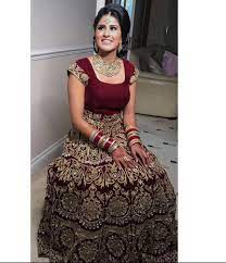 Maroon color name blends analogous triadic shades complimentary monochromatic compound. Dark Maroon Color Bridal Lehenga Ladyselection