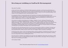 Bewerbungsanschreiben Burokauffrau Bewerbungsforum