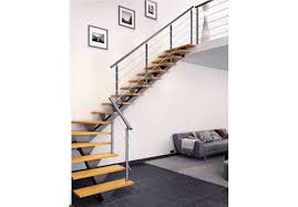 Imagine laser quart tournant bois,. Escalier Metal Avec Limon Central Design